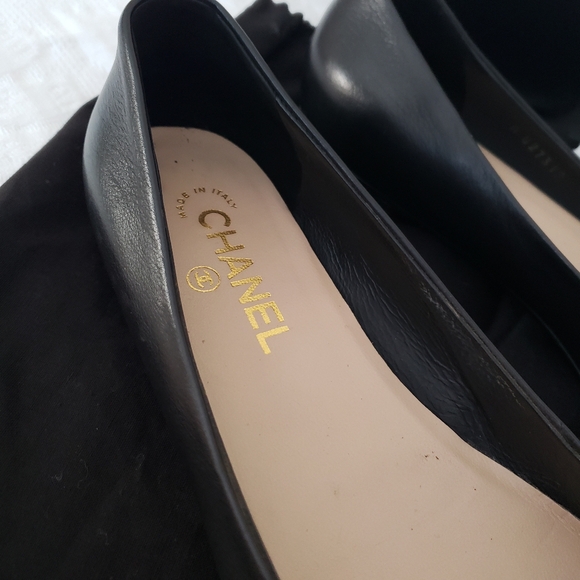 Chanel Camellia flats, size 38.5, black - Picture 9 of 14